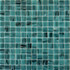 Мозаика Pixmosaic PIX130 из стекла, чип 23x23 мм, сетка 327х327х4 мм матовая бирюзовый