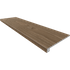 Комплект (Ступень AV03 (33x160) неполированная (прямоугол. бортик) без насечек + Подступенок (14,5x160)) керамогранит 70541