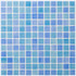 Мозаика Vidrepur Mixed № 110/501 (на сцепке) 31.7x39.6 стекло глянцевая чип 25х25 мм,  голубой С0001672