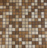 Мозаика ML42110P стекло 32.7х32.7 см полированная чип 20x20 мм, бежевый, коричневый