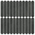 Мозаика Boost Expression Carbon Mosaico Ellipse 37x37,8 керамогранит Atlas Concorde Italy матовая, черный AYY7