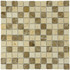 Мозаика Marble Mosaic Mix stone 5 Mat камень 30х30 см матовая чип 23х23 мм, бежевый, коричневый