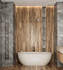 Керамогранит Fossil Wood Wenge 20x120 Rt Creanza матовый универсальная плитка CW-RT10-B