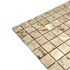 Мозаика Marble Mosaic Cream rose Pol камень 30.5х30.5 см полированная чип 23х23 мм, бежевый