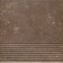 Ступень фронтальная Ilario Brown Stopnica Prosta 30X30 (1.17) клинкер матовая Paradyz Ceramika