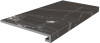 Ступень SG850790R/GCF клееная Риальто Чёрный матовый 33x80x0,9 керамогранит Kerama Marazzi