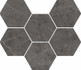 Декор Шарм Эво Антрацит Мозаика Гексагон / Charme Evo Antracite Mosaico Hexagon керамогранит