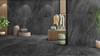 Керамогранит Florence Nero Molten 60x120 Mozart матовый универсальная плитка