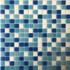 Мозаика из стекла PIX107, чип 20x20 мм, бумага 316х316х4 мм глянцевая, белый, голубой, синий