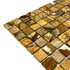 Мозаика Marble Mosaic Fancy brown Pol камень 30.5х30.5 см полированная чип 23х23 мм, коричневый