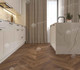 SPC ламинат Alpine Floor ECO 18-13 Дуб Коричневый Chevron 43 класс 600х127х5 мм (каменно-полимерный) с фаской