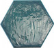 Керамогранит Rain Aquamarine Hex 19,8х22,8 Prissmacer глянцевый, рельефный (рустикальный) универсальный 78803264