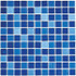Мозаика Jump Blue №1 (dark) 2.5x.2.5 стекло 30x30