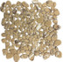 Мозаика Beige Rock стекло 30.5х30.5 см матовая, бежевый, белый