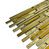 Мозаика Marble Mosaic Golden Stripes стекло 30х30 см глянцевая чип 10x98 мм, золотой-oro-gold