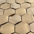 Мозаика Marble Mosaic Original Hex Cooper 3D нержавеющая сталь 30х30 см чип 48х48 мм, медь