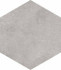 Керамогранит Hexagono Rift Cemento 26.8x23.3 Vives антискользящий (grip), матовый универсальная плитка 32722