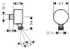 Шланговое подсоединение Hansgrohe FixFitt S с клапаном обратного тока и шарнирным соединением, хром