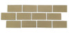 Мозаика PQ73150-05 керамика 31х31.5 см глянцевая чип 73х150 мм, коричневый