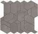 Мозаика Boost Smoke Mosaico Shapes AN66 31x33.5 керамогранитная м2