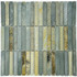 Мозаика Marble Mosaic Slate Ginger сланец 30х30 см чип 15x98 мм, серый, коричневый, бежевый