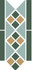 Бордюр Border Lisbon with 1 strip (Tr.13, Dots 18+03, Strips 18) 28х15 матовый керамогранит