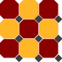 Керамогранит 4420 OCT14+21-A Brick Red Octagon 20/Black 14 + Ochre Yellow 21 Dots 30x30 Top Cer матовый напольная плитка 98797