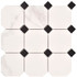 Мозаика Porcelain mosaic Mosaic 9.5+2.5 YH9955 30.1х30.1 керамогранит матовая белый, черный