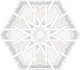 Керамогранит Radiant White 20x24 Monopole сатинированный напольная плитка 81026