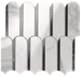Мозаика Roma Gold Carrara Superiore/Nero Elegante Archs Mosaico 28,2x31 керамика глянцевая, белый, серый, черный 36982
