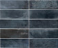 Настенная плитка Hanoi Blue Night 6,5x20 Equipe глянцевая керамическая 30032