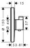Термостат Hansgrohe Ecostat S для душа  (внешняя часть)