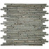 Мозаика Marble Mosaic Stripes Silver Pink стекло 30х34 см глянцевая чип 10x48/98/148 мм, серебро-silver