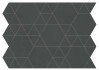 Мозаика Boost Balance Tarmac Lock 37,4x50,5 керамогранит Atlas Concorde Italy матовая, черный AJX9