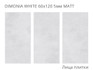 Керамогранит Dimonia White 60x120 5мм Matt Staro Loft матовый универсальная плитка УТ-00001453