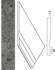Керамогранит Grey Bor. 30x60 Svasato Round sx/Грэй Борт.30x60 с выемкой закруглённый лев