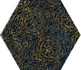 Декор Urban Colours Blue Inserto Szklane Heksagon A Paradyz Ceramika 412481 17.1x19.8 глянцевый керамический