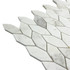 Мозаика Marble Mosaic Twist Volakas White Pol камень 31.5х33 см полированная, серый, белый