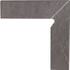 Плинтус клинкерный Taurus Grys Правый Структурный 2-х элем 30x8,1x1,1 матовый