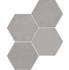Керамогранит Concrete Hexagon Ash Grey (114687) 20х23 Wow глазурованный, матовый универсальный