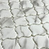 Мозаика Marble Mosaic Lantern Carrara стекло 28х31 см матовая чип 51х53 мм белый, серый