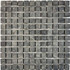 Мозаика из сланца Slate Black PIX297, чип 23х23 мм, сетка 305х305 мм природная, серый
