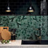 Декор SFC001 Сантана 2 структура Зеленый Темный глянцевый 15х15 Kerama Marazzi керамический