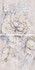 Панно 63x126 Delicato Bouquet Perla керамическое