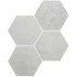 Керамогранит Six Saona Blanco 27x23x0,9 глазурованный матовый Durstone универсальный