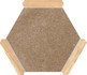 Керамогранит Sacramento Marron Pino 22x25 Monopole матовый напольный 71241