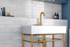 Керамогранит Tribeca Gypsum White 6x24,6 Equipe полированный настенный 26871