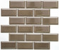 Мозаика PR 4595-39 керамика 29.1х29.5 см глянцевая чип 45х95 мм, коричневый