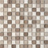Мозаика из мрамора White Wooden, Dolomiti Bianco, Athens Grey PIX279, чип 23x23 мм, сетка 305х305x6 мм матовая, бежевый, коричневый