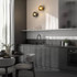 Настенная плитка KM0715B0051N Касба Чёрный матовый структура 7,4x15x0,82 Kerama Marazzi керамическая